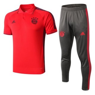 Polo Set Completo Bayern Munich 2019 2020 Rosso Grigio