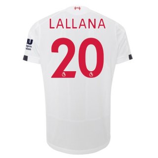 Maglia Liverpool NO.20 Lallana Away 2019 2020 Bianco