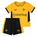 Maglia Wolves Home Bambino 2021 2022 Giallo