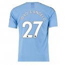 Maglia Manchester City NO.27 Cancelo Home 2019 2020 Blu Maglia Manchester City NO.27 Cancelo Home 2019 2020 Blu