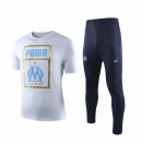 Maglia di Formazione Marseille Set Completo 2019 2020 Bianco Blu Maglia di Formazione Marseille Set Completo 2019 2020 Bianco Blu