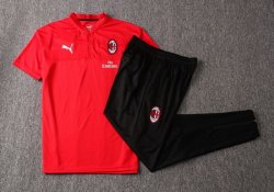 Polo Set Completo AC Milan 2019 2020 Rosso Nero