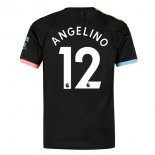 Maglia Manchester City NO.12 Angelino Away 2019 2020 Nero
