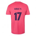 Maglia Real Madrid Away NO.17 Lucas V. 2020 2021 Rosa