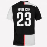 Maglia Juventus NO.23 Emre Can Home 2019 2020 Bianco Nero
