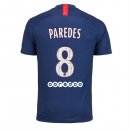 Maglia Paris Saint Germain NO.8 Paredes Home 2019 2020 Blu Maglia Paris Saint Germain NO.8 Paredes Home 2019 2020 Blu