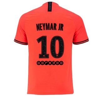 Maglia Paris Saint Germain NO.10 Neymar JR Away 2019 2020 Arancione