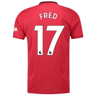 Maglia Manchester United NO.17 Fred Home 2019 2020 Rosso