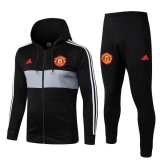 Felpa Manchester United 2019 2020 Nero Rosso Grigio