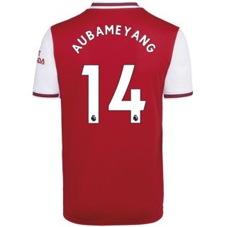 Maglia Arsenal NO.14 Aubameyang Home 2019 2020 Rosso