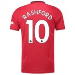 Maglia Manchester United NO.10 Rashford Home 2019 2020 Rosso