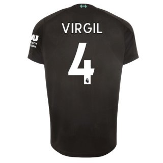 Maglia Liverpool NO.4 Virgil Terza 2019 2020 Nero