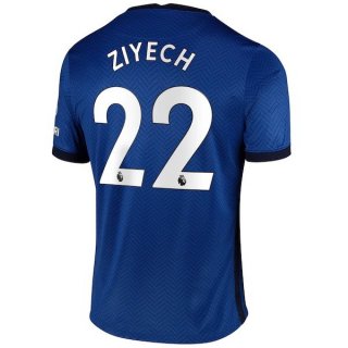 Maglia Chelsea NO.22 Ziyech Home 2020 2021 Blu