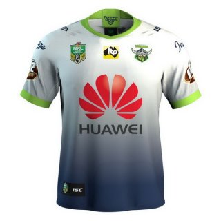 Thailandia Maglia Canberra Raiders Terza 2018 Bianco Blu
