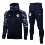 Felpa Cappuccio Manchester City 2021 2022 Blu Navy