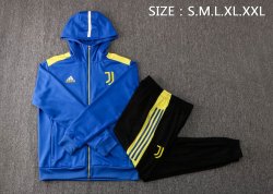 Felpa Cappuccio Set Completo Juventus 2022 2023 Blu