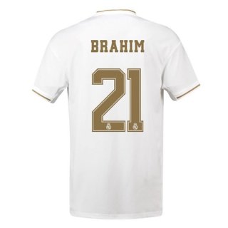 Maglia Real Madrid NO.21 Brahim Home 2019 2020 Bianco