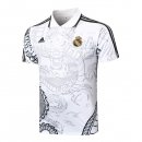 Polo Real Madrid 2024 2025 Bianco Nero 2 Polo Real Madrid 2024 2025 Bianco Nero 2