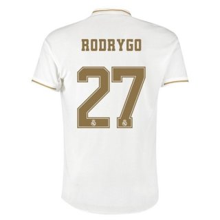 Maglia Real Madrid NO.27 Rodrygo Home 2019 2020 Bianco