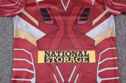 Thailandia Maglia Brisbane Broncos Hombre Acero 2017 2018 Rosso