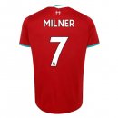 Maglia Liverpool NO.7 Milner Home 2020 2021 Rosso Maglia Liverpool NO.7 Milner Home 2020 2021 Rosso