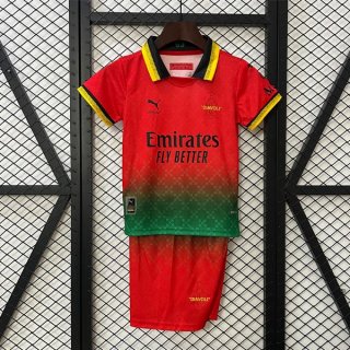 Maglia AC Milan Co-Branded Edition Bambino 2025 2026 Rosso