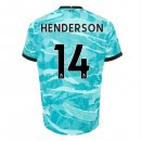 Maglia Liverpool NO.14 Henderson Away 2020 2021 Blu Maglia Liverpool NO.14 Henderson Away 2020 2021 Blu