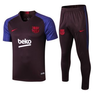 Maglia di Formazione Barcellona Set Completo 2019 2020 Porpora Navy