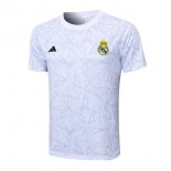 Maglia Formazione Real Madrid 2024 2025 Bianco Grigio Maglia Formazione Real Madrid 2024 2025 Bianco Grigio