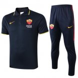 Polo Set Completo As Roma 2019 2020 Nero Giallo