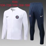 Bambino Giacca PSG 2023 Bianco Blu Bambino Giacca PSG 2023 Bianco Blu