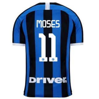 Maglia Inter Milan NO.11 Moses Home 2019 2020 Blu