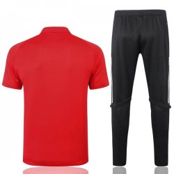 Polo Ajax Set Completo 2020-2021 Rosso Nero Polo Ajax Set Completo 2020-2021 Rosso Nero