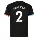 Maglia Manchester City NO.2 Walker Away 2019 2020 Nero
