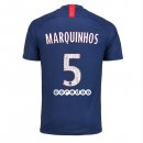 Maglia Paris Saint Germain NO.5 Marquinhos Home 2019 2020 Blu