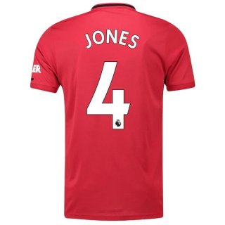 Maglia Manchester United NO.4 Jones Home 2019 2020 Rosso
