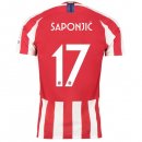 Thailandia Maglia Atletico Madrid NO.17 Saponjic 2019 2020 Rosso Thailandia Maglia Atletico Madrid NO.17 Saponjic 2019 2020 Rosso