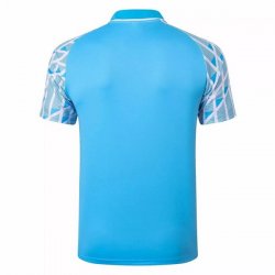 Polo Marseille 2020-2021 Blu Luce Bianco Polo Marseille 2020-2021 Blu Luce Bianco