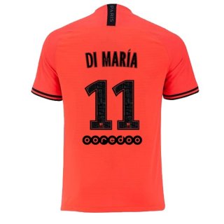 Maglia Paris Saint Germain NO.11 Di Maria Away 2019 2020 Arancione