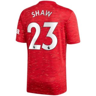 Maglia Manchester United NO.23 Shaw Home 2020 2021 Rosso