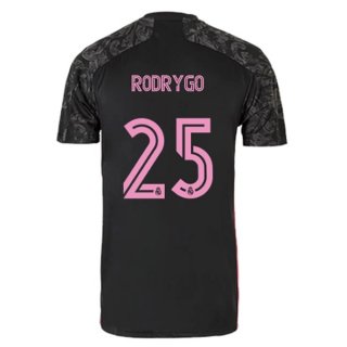 Maglia Real Madrid Terza NO.25 Rodrygo 2020 2021 Nero