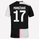 Maglia Juventus NO.17 Mandzukic Home 2019 2020 Bianco Nero