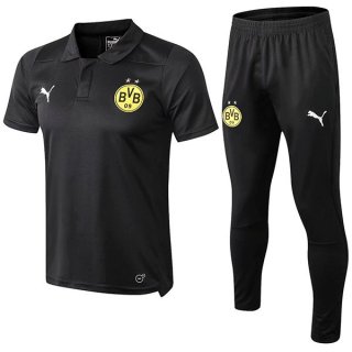 Polo Borussia Dortmund Set Completo 2019 2020 Nero