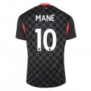 Maglia Liverpool NO.10 Mane Terza 2020 2021 Nero