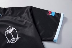 Thailandia Maglia Fiyi Away 2017 2018 Nero Thailandia Maglia Fiyi Away 2017 2018 Nero