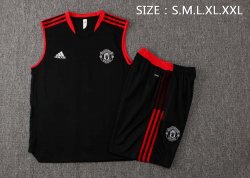 Maglia Manchester United Senza Maniche 2022 Nero 1 Maglia Manchester United Senza Maniche 2022 Nero 1