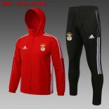 Giacca a vento Benfica Set Completo 2022 Rosso Nero Giacca a vento Benfica Set Completo 2022 Rosso Nero