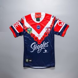 Thailandia Maglia Sydney Roosters Anzac 2018 Blu Thailandia Maglia Sydney Roosters Anzac 2018 Blu