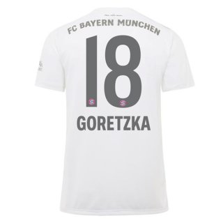 Maglia Bayern Munich NO.18 Goretzka Away 2019 2020 Bianco