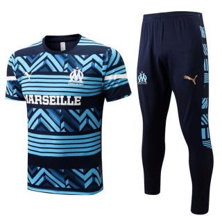Maglia Marseille Set Completo 2022 2023 Blu